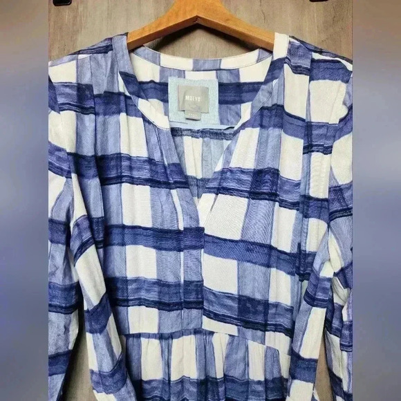 Maeve Anthropologie Devery Plaid Mini Belted Dress Small Women's - Picture 9 of 15